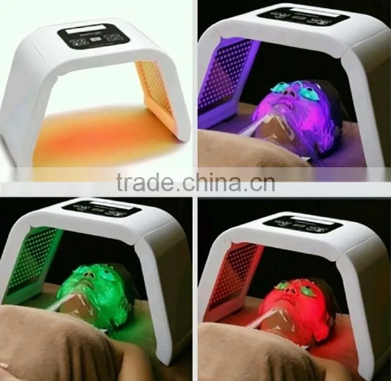 2017 Hot sale 4 color omega led light face mask light acne skin care PDT led light