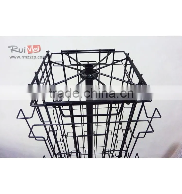 Multi-Tier 4-side rotating greeting card display racks for sale