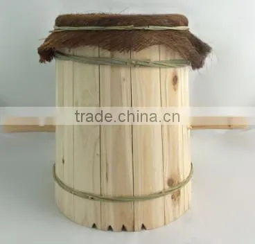 Sinicism FSC wooden garden insect hotel /bee house cage for wholesale