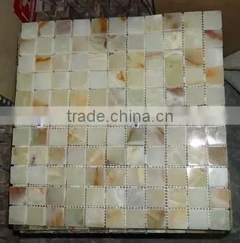 NEW PRICE LIGHT GREEN ONYX MOSAIC TILES COLLECTIONS