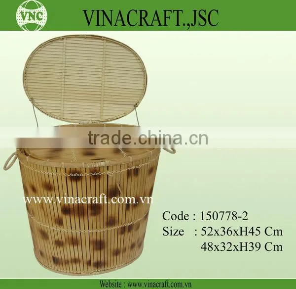 Hot sales Eco-friendly wicker waste basket in corlor for kitchen