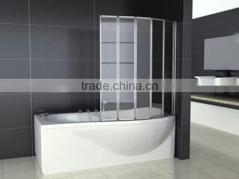 Simple Bathroom Glass Bath Screen