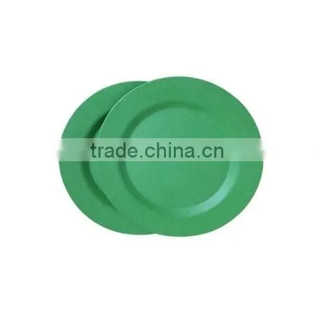 western bamboo fibre biodegradable tableware dishes plate, dishwasher safe plate for camping and party