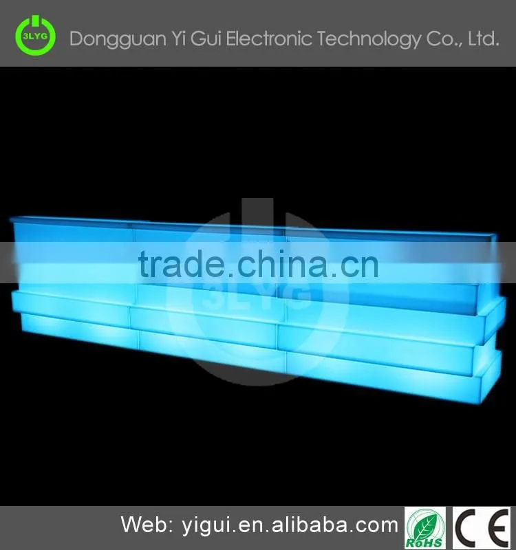led colorful aluminum truss bar table