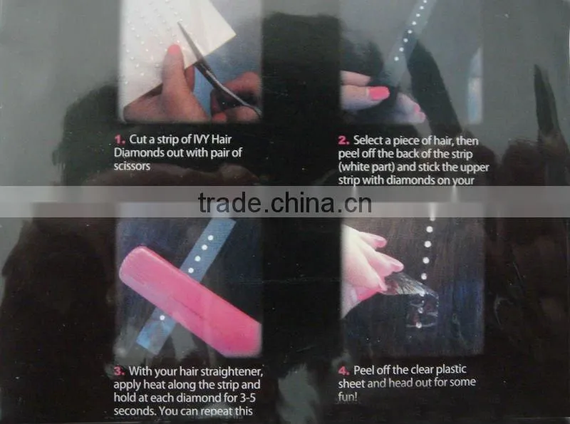 New fashion hair diamond and hair crystal