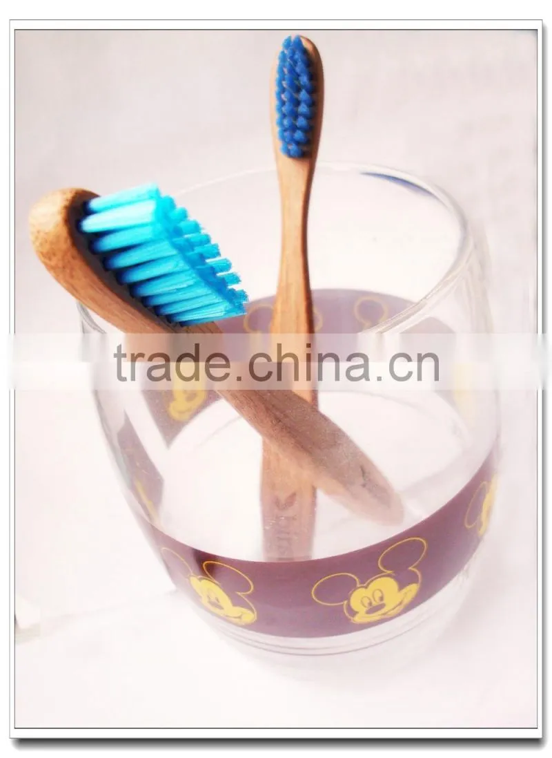 Travel portable personal oral hygiene bamboo toothbrush