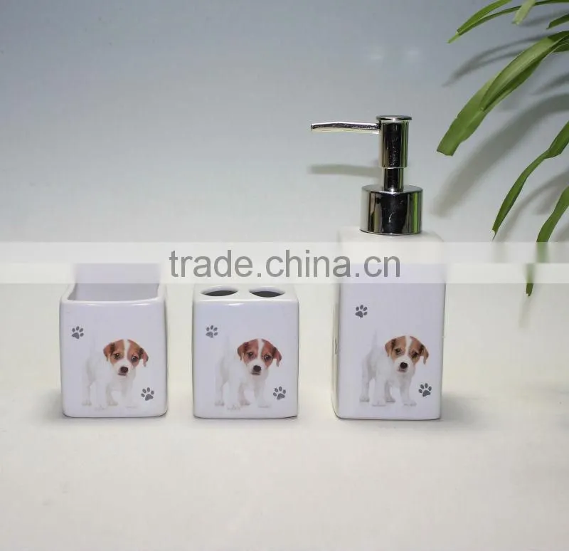 Matte White Bathroom Set