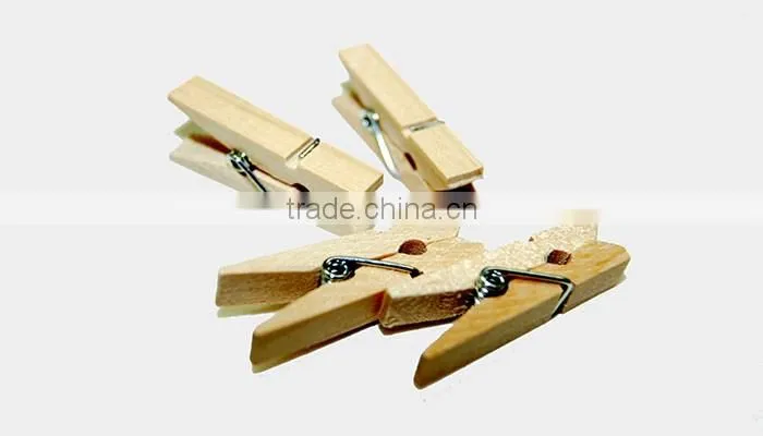 100% new material decorative peg of mini wooden clothes clip