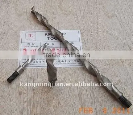 threaded straight shank solid drill bit