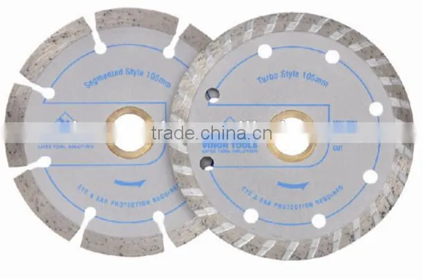 Turbo diamond blade for cutting tile, marble, concramic , granite and brick