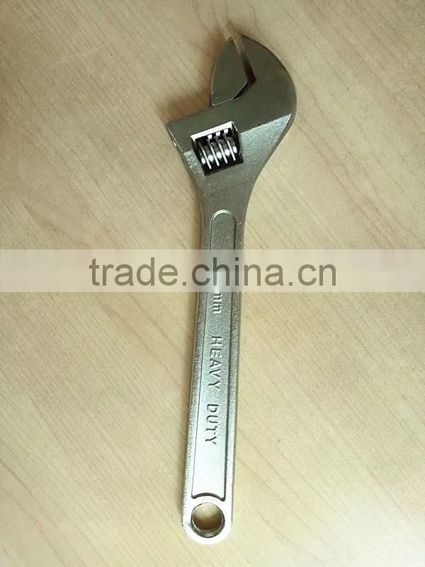 Carbon Steel Adjustable Spanner Wrench with Dipped Handle