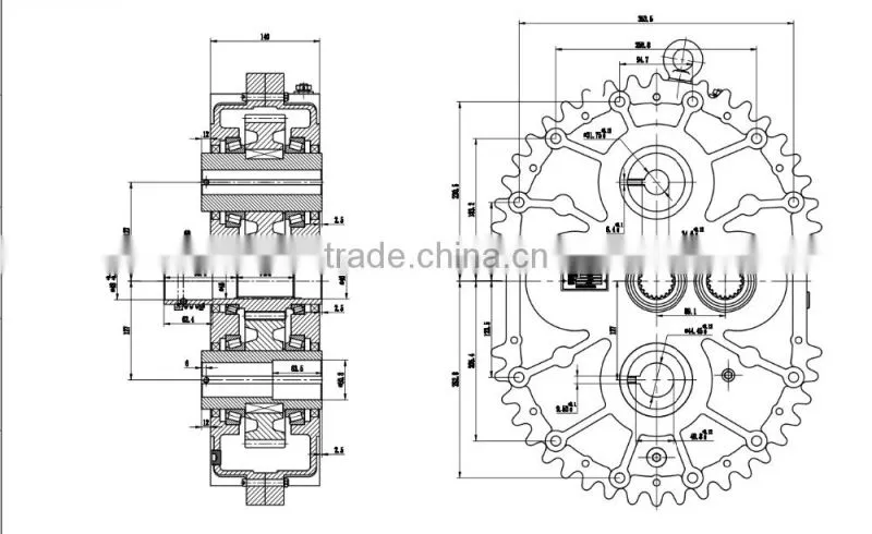 2017 most popular small gearbox with high quality