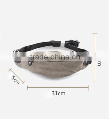 portable waist & breast bag for man with canvas