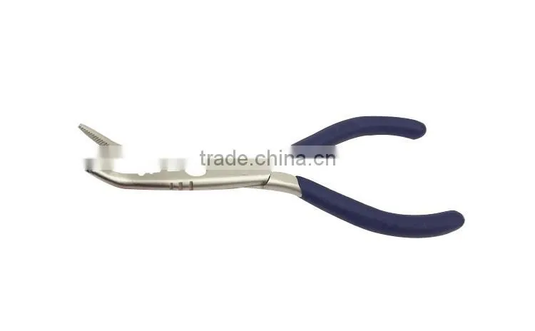 QJF-J30 Stainless steel fishing plier with dipped handle