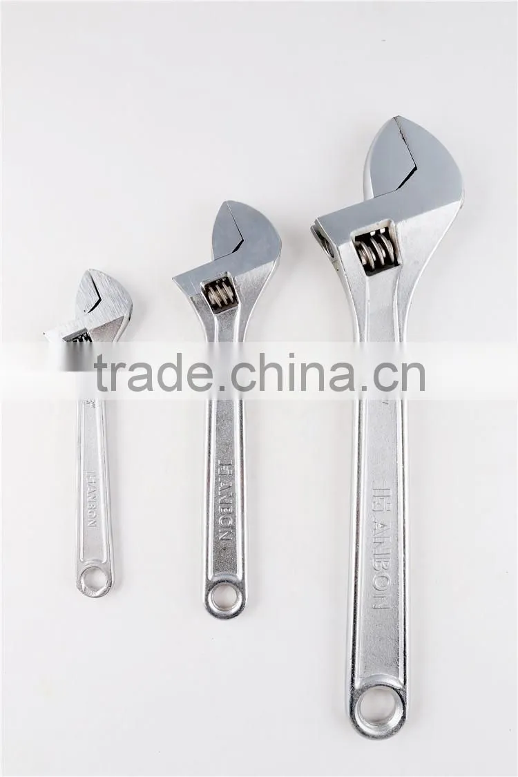 Chrome plated adjustable wrench, adjustable spaner