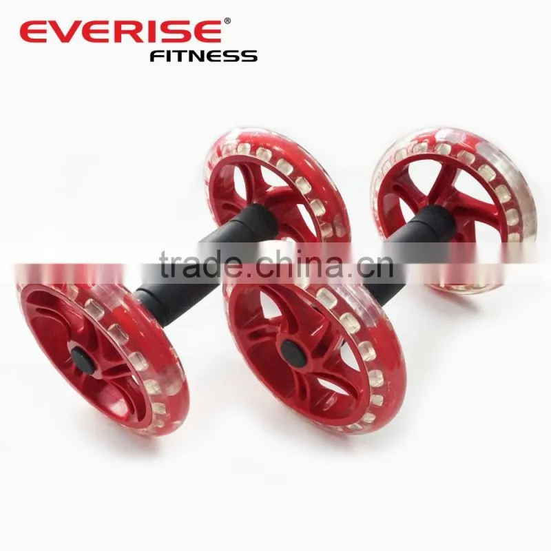 High Quality Double Abdominal AB Wheel Roller For Fitness