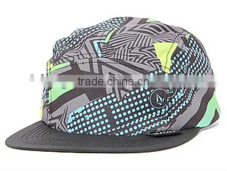 Floral custom 5 panel cool caps wholesale