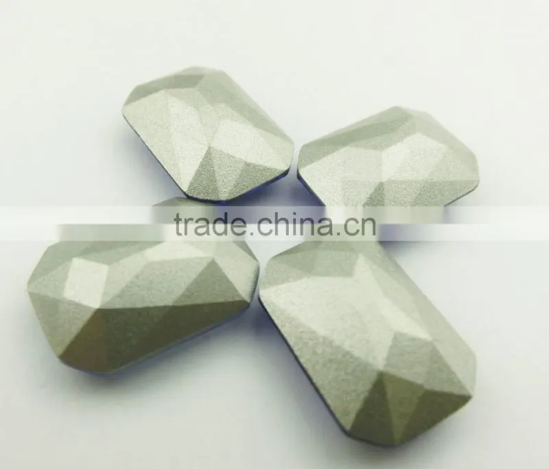 Large Size Transparent Crystal Color Stone With Setting For Sew On