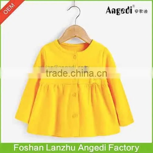 Cute Baby Girls' Cardigan Kids autumn/spring Outerwear Toddler Girls' Organic cotton Knitted top