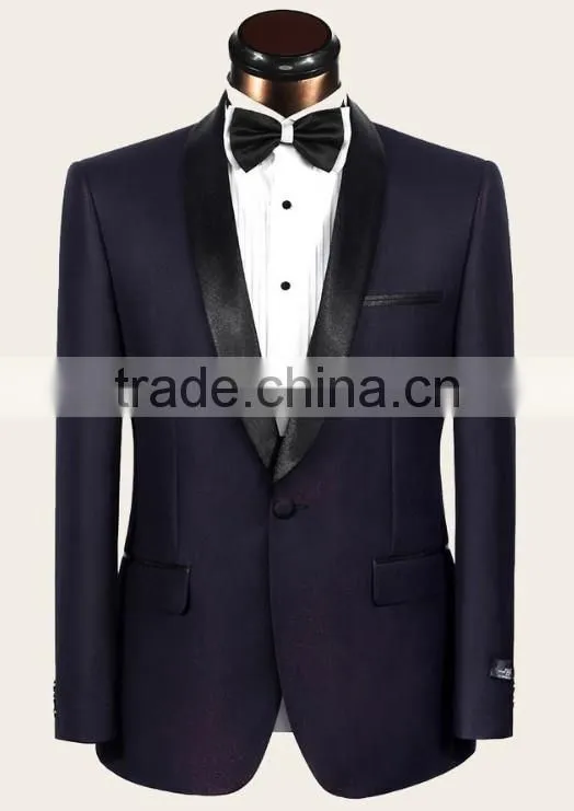 2015 blue suits new me coat pant designs