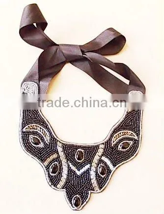 black beads necklace