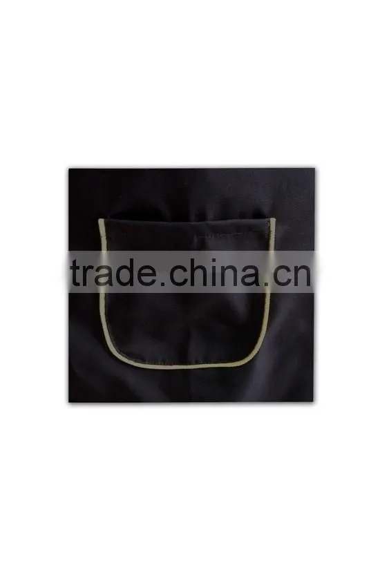 Wholesale Factory price fashionable black coffee shop design apron