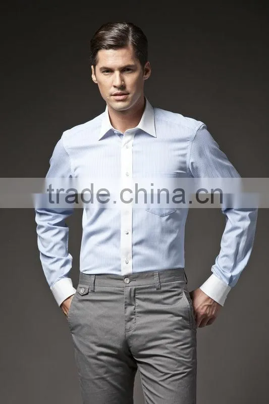 new fashion shirt italian style tc/cvc/100%cotton shirt