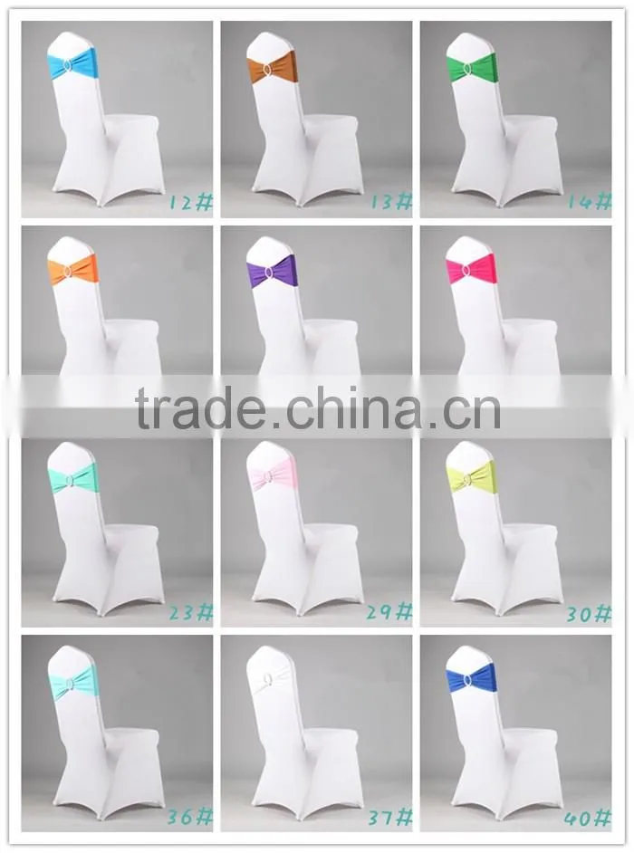 FACTORY SUPPLY LYCRA SPANDEX CHAIR BAND SASHES WITH BUCKLE FOR CHAIR COVER BRAND NEW