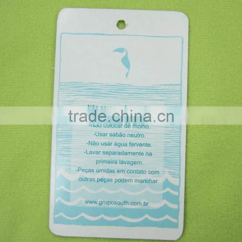 paper printed clothing label