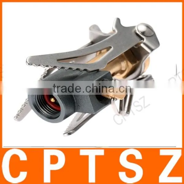45g Super Lightweight Mini Pocket Outdoor Cooking Burner Folding Camping Gas Stove 3000W