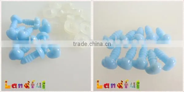 Plastic Heart Safety Nose in Light Blue for Craft Doll