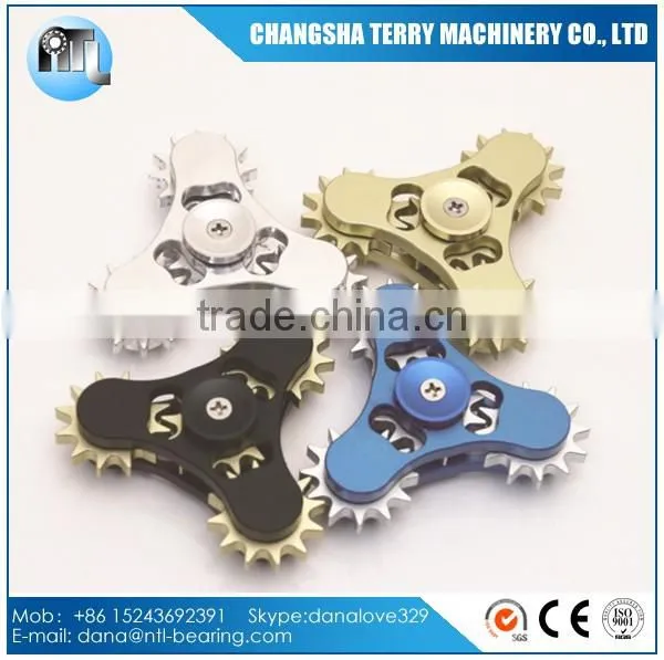 2017 Tri Spinner Hand Spinners Gear Fidget Spinner Toy for Stress and Anxiety Relief