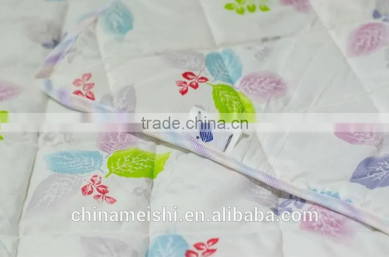 100% polyester thin quilted summer quilt silk-like fiber cool quilt