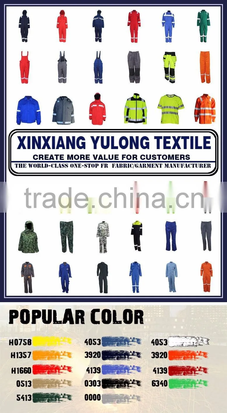 245gsm Hi Vis Reflective Cotton Material Long Sleeve Garments Used In Roadway
