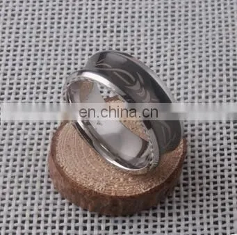Hot Sale GODBEAD Shiny Black Men's Ring Tungsten Carbide Wedding Ring Men women Stainless steel triangle mark rings