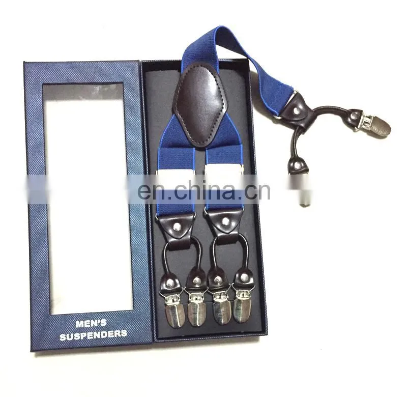 Wholesale fashion high quality men's colorful suspenders