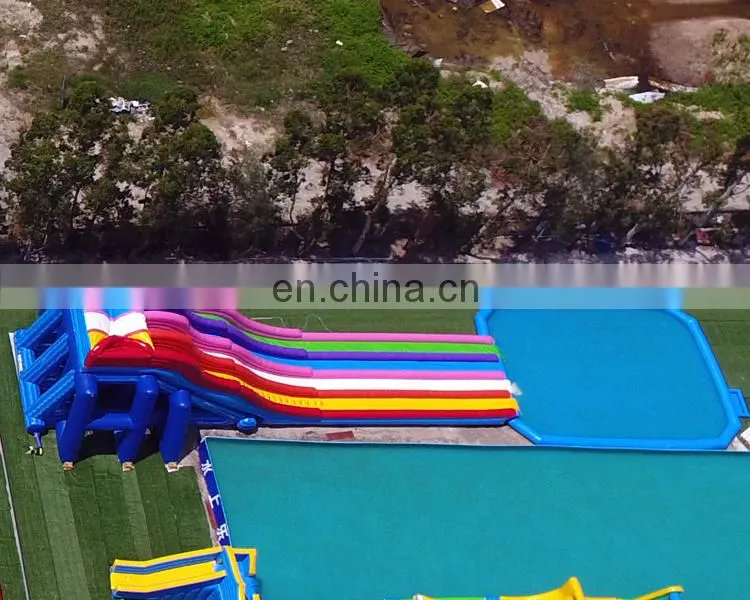 2017 hot sale giant inflatable pool slide for adult