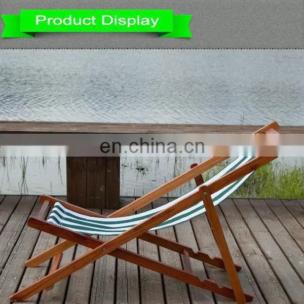 Wooden frame beach chair,fishing chair,wholesale deck chairs