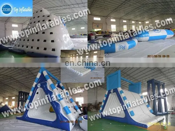 water park equipment adult sliding toy, inflatable floating climbing