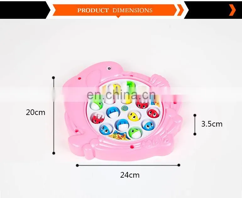 Electric dolphin fishing game islamic toys for children with different color