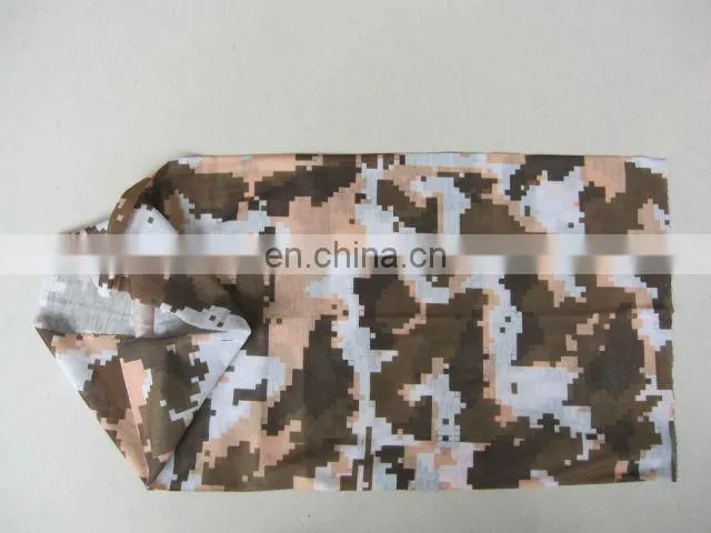 Fashionable 100% polyester scarf seamless tube headwear 8 in 1 headband multifunctional bandana