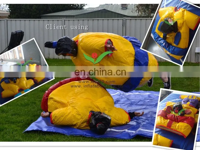 New arrived Clown figure PVC Tarpaulin not inflatable family Sumo suit