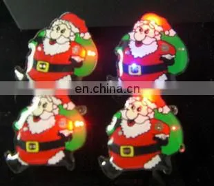 Merry Christmas lapel pin led flashing badge