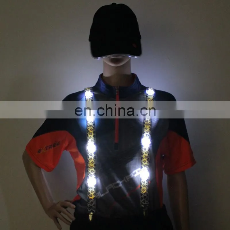 Hot sale Wholesale fashion mens led suspenders led suspenders Cool LED Suspender