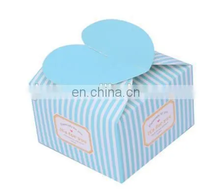 2015 heart shape foldable sweet paper packaging box for chocolate