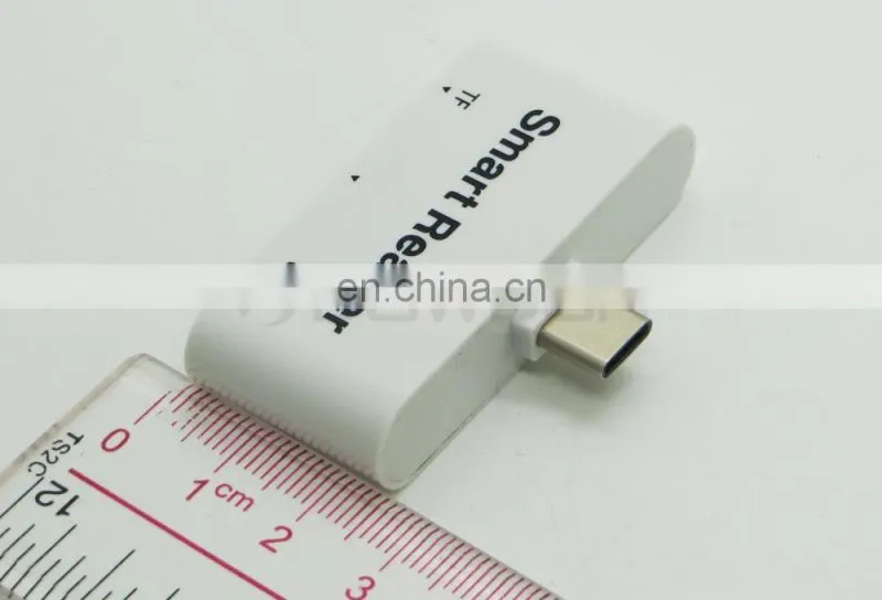 USB-C Card Reader 3 in 1 Type C USB 3.1 5 Gbps TF SD Card Reader Type-C with USB 3.0 Port/TF/SD Smart Adapter for MacBook