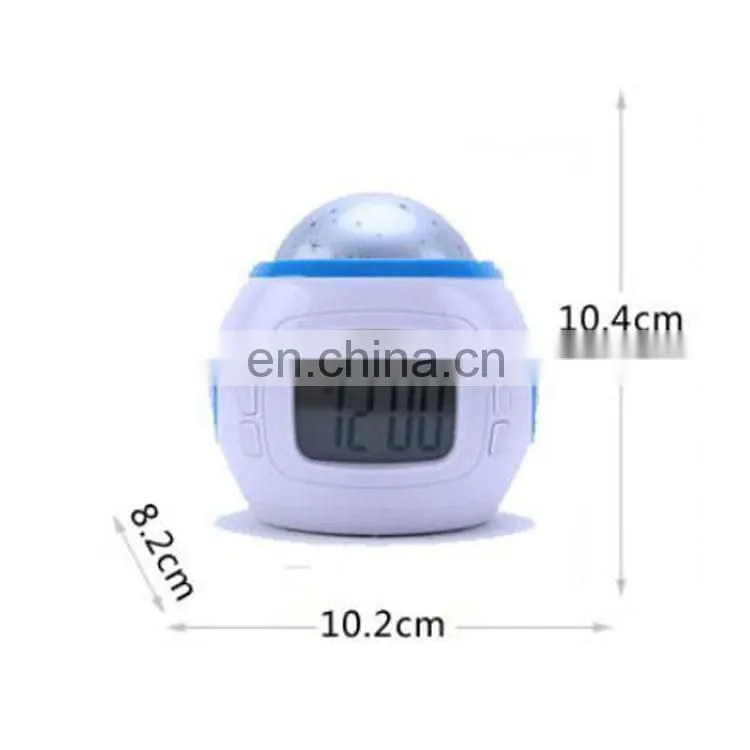 muti-colors Digital Thermometer led star sky projector clock