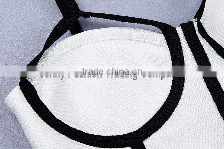 Summer dress 2015 new fashion women strap blue beige black V neck strap women sey mini evening party bandage Dresses Bandage Bod