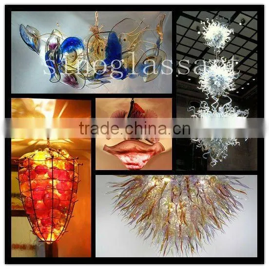 Handmade Murano Glass Lotus Flower for Garden
