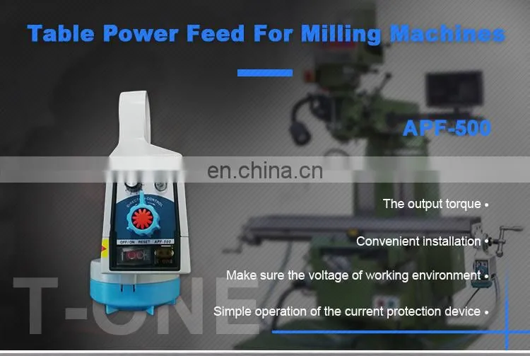 AC110V Power Table Feed Larger Milling Machine X Y Z axis Automatic Feeder